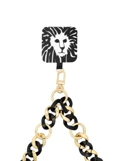 Store Anne Klein Acetate And Metal Chain Link Crossbody For IPhone® Ivory/Black/Gold-Tone