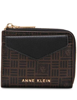 Cheap Anne Klein AK Envelope Flap Curved Wallet In Tile Lion Logo