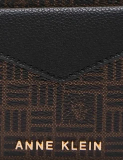Cheap Anne Klein AK Envelope Flap Curved Wallet In Tile Lion Logo