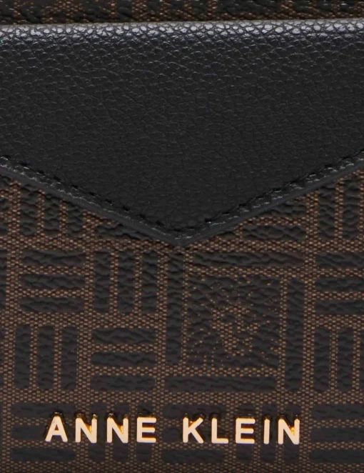 Cheap Anne Klein AK Envelope Flap Curved Wallet In Tile Lion Logo