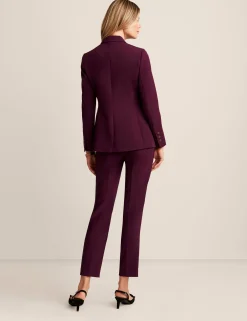 Cheap Anne Klein Anne Stretch Triple Pocket Jacket Deep Plum