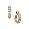 Clearance Anne Klein Baguette Stone 31MM Crystal Clip Earrings