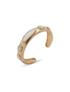 Discount Anne Klein Boxed Gold Stone Cuff Bracelet