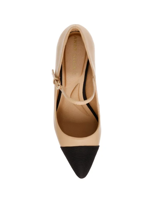 Hot Anne Klein Bryant Pump Nude/ Black