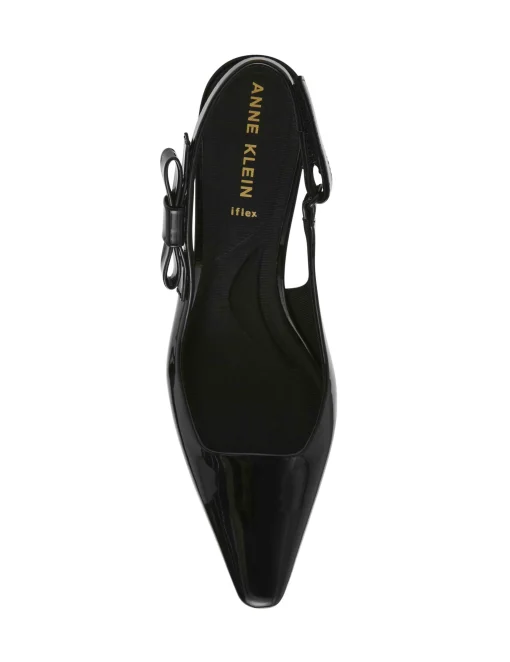New Anne Klein Carmel Dress Pump-Wide BLACK PATENT
