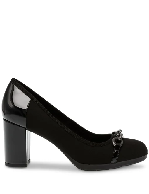 Shop Anne Klein Celina Dress Pump Black Stretch