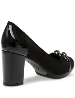 Shop Anne Klein Celina Dress Pump Black Stretch