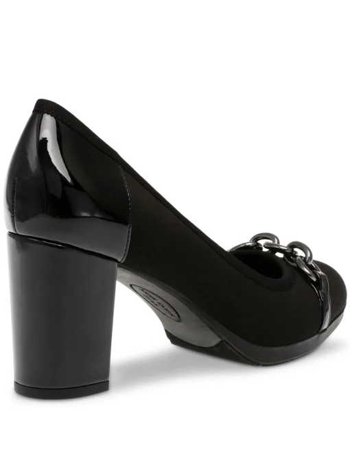 Shop Anne Klein Celina Dress Pump Black Stretch