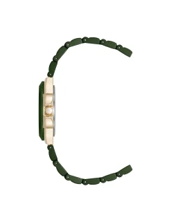 Shop Anne Klein Ceramic Bracelet And Bezel Watch