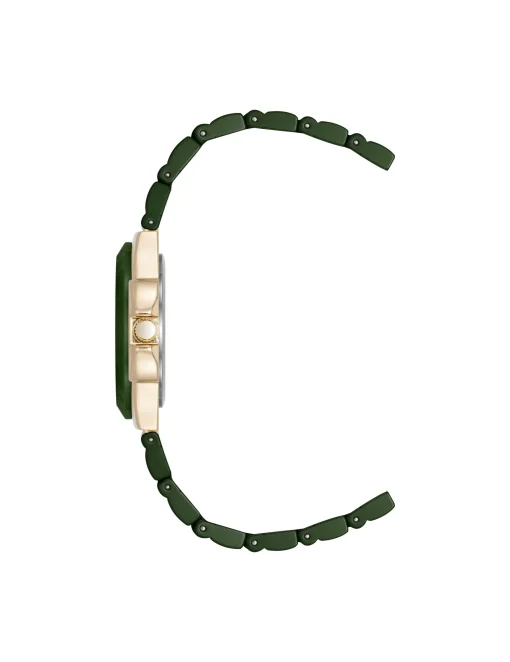 Shop Anne Klein Ceramic Bracelet And Bezel Watch