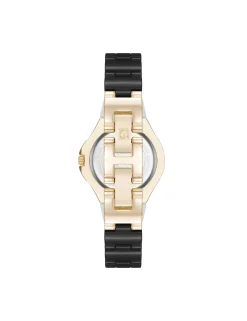 Shop Anne Klein Ceramic Bracelet And Bezel Watch