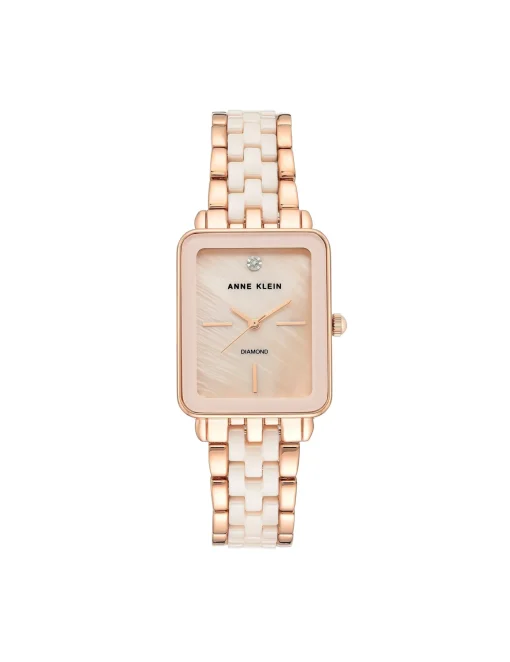 Cheap Anne Klein Ceramic Diamond Dial Watch