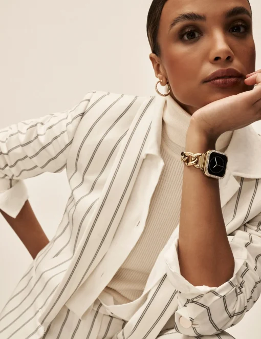 New Anne Klein Chain Link Bracelet Band For Apple Watch®