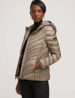 Hot Anne Klein Chevron Packable Puffer Jacket