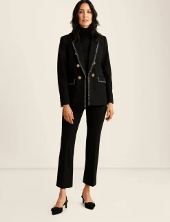 Cheap Anne Klein Compression Faux Double Breasted Jacket Anne Black Multi