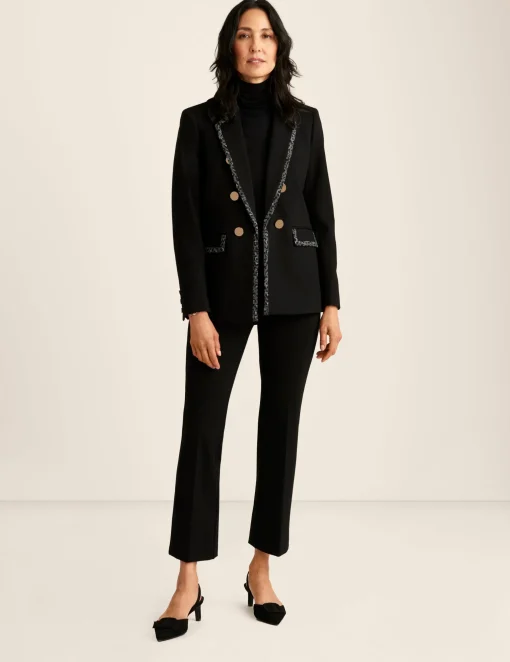 Cheap Anne Klein Compression Faux Double Breasted Jacket Anne Black Multi