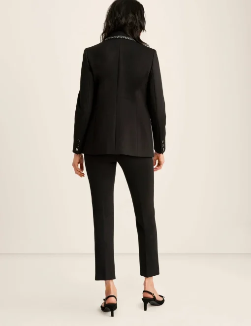 Cheap Anne Klein Compression Faux Double Breasted Jacket Anne Black Multi