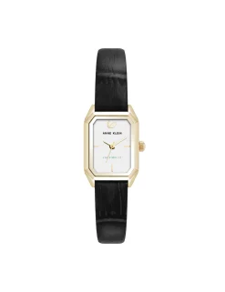 Online Anne Klein Consider It Octagonal Leather Band Watch