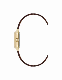 Online Anne Klein Consider It Octagonal Leather Band Watch