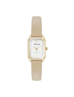 Online Anne Klein Consider It Octagonal Leather Band Watch
