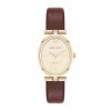 Store Anne Klein Consider It Oval Case Leather Watch