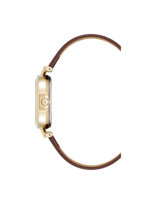 Store Anne Klein Consider It Oval Case Leather Watch