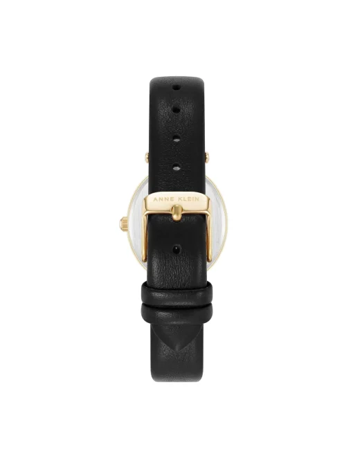Store Anne Klein Consider It Oval Case Leather Watch