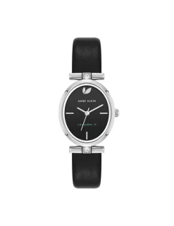 Store Anne Klein Consider It Oval Case Leather Watch