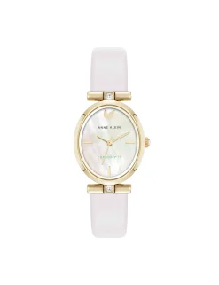 Store Anne Klein Consider It Oval Case Leather Watch