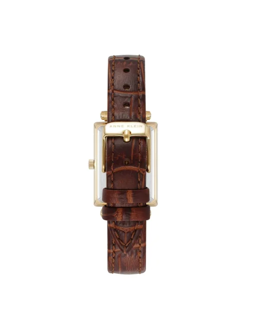 Online Anne Klein Consider It Rectangular Case Leather Watch