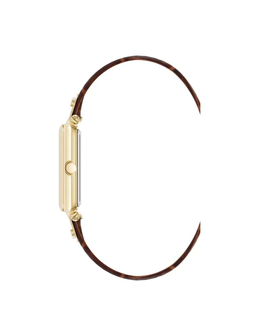 Online Anne Klein Consider It Rectangular Case Leather Watch