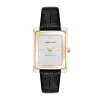 New Anne Klein Consider It Rectangular Leather Band Watch