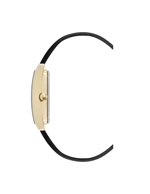New Anne Klein Consider It Rectangular Leather Band Watch