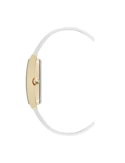 New Anne Klein Consider It Rectangular Leather Band Watch