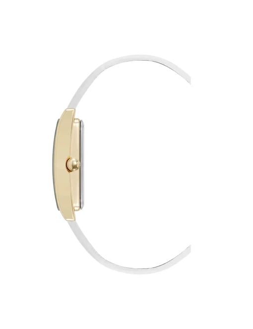 New Anne Klein Consider It Rectangular Leather Band Watch