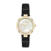Flash Sale Anne Klein Consider It Round Leather Band Watch