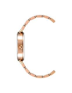 Hot Anne Klein Consider It Solar Powered Ceramic Watch Navy/Rose Gold-Tone