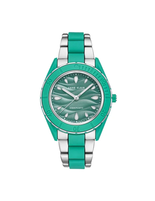 Clearance Anne Klein Consider It Solar Recycled Ocean Plastic Bracelet Watch