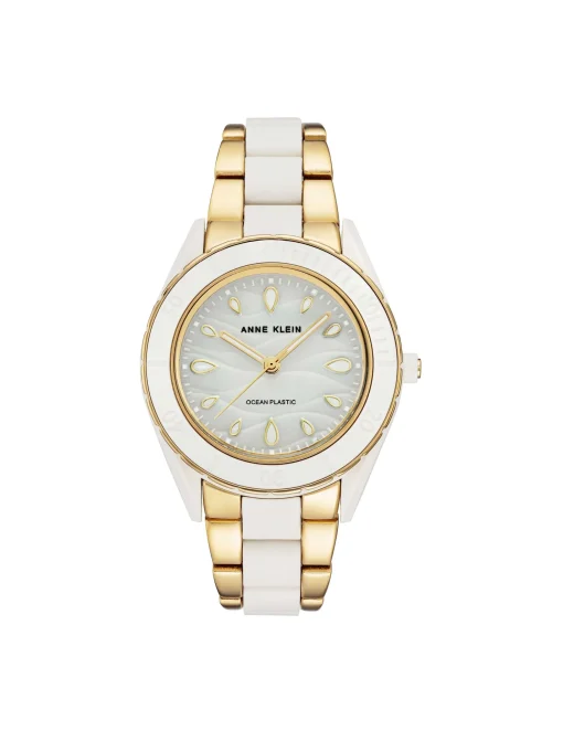 Clearance Anne Klein Consider It Solar Recycled Ocean Plastic Bracelet Watch
