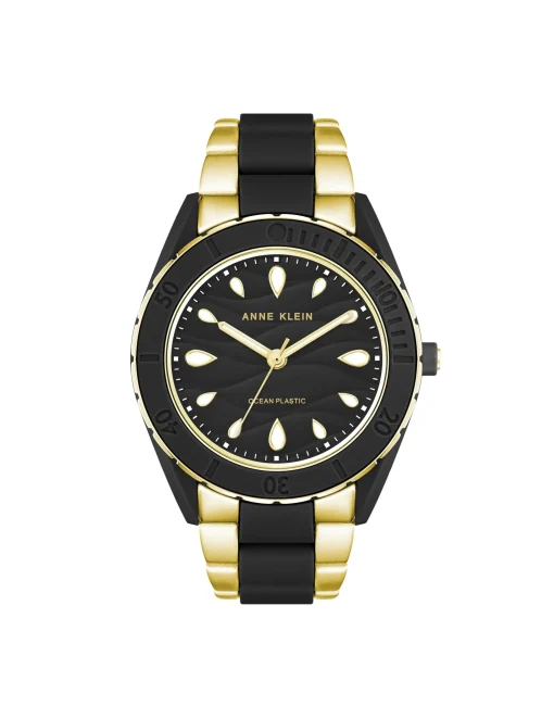 Clearance Anne Klein Consider It Solar Recycled Ocean Plastic Bracelet Watch