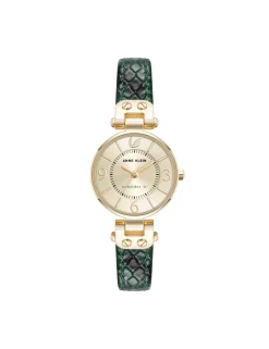 Shop Anne Klein Consider It Sustainable Leather Strap Watch