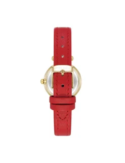 Shop Anne Klein Consider It Sustainable Leather Strap Watch
