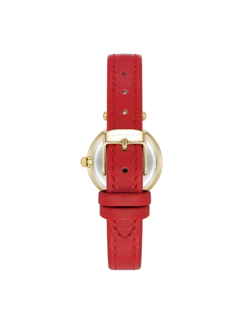 Shop Anne Klein Consider It Sustainable Leather Strap Watch