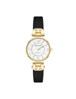 Shop Anne Klein Consider It Sustainable Leather Strap Watch