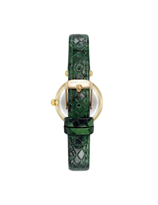 Cheap Anne Klein Consider It Sustainable Leather Strap Watch