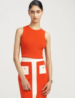 Store Anne Klein Crewneck Sleeveless Sweater Shell- Sale