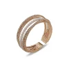 Clearance Anne Klein Crisscross Stone Coil Bracelet In Gift Box