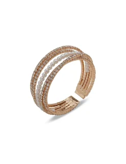 Clearance Anne Klein Crisscross Stone Coil Bracelet In Gift Box
