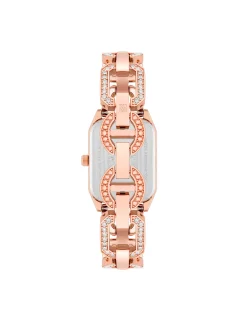 Fashion Anne Klein Crystal Accented Open Link Watch