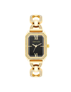 Fashion Anne Klein Crystal Accented Open Link Watch